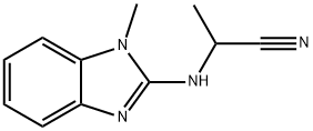 Propanenitrile, 2-[(1-methyl-1H-benzimidazol-2-yl)amino]- (9CI) Struktur