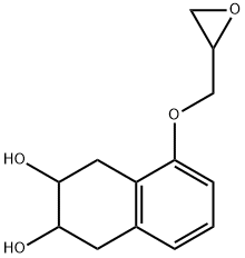 cis-1,2,3,4-Tetrahydro-5-(oxiranylmethoxy)-2,3-naphthalenediol Struktur