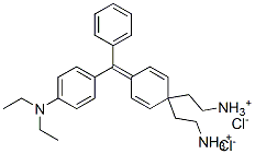 [4-[[4-(diethylamino)phenyl]phenylmethylene]-2,5-cyclohexadien-1-ylidene]diethylammonium chloride Struktur