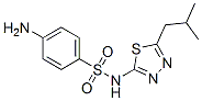 4-amino-N-[5-(2-methylpropyl)-1,3,4-thiadiazol-2-yl]benzenesulfonamide Struktur