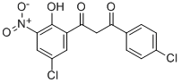 1,3-PROPANEDIONE, 1-(5-CHLORO-2-HYDROXY-3-NITROPHENYL)-3-(4-CHLOROPHENYL)- Struktur