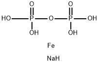 tetrairon octasodium pentakis(pyrophosphate) Struktur