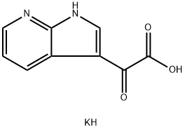 ALFA-OXO-1H-PYRROLO-[2,3B]PYRIDINE-3-ACETIC ACID MONOPOTASSIUM SALT Struktur