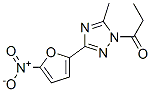 1-[5-Methyl-3-(5-nitro-2-furanyl)-1H-1,2,4-triazol-1-yl]-1-propanone Struktur