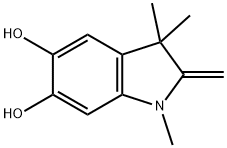 1H-Indole-5,6-diol, 2,3-dihydro-1,3,3-trimethyl-2-methylene- (9CI) Struktur