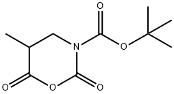 N-BOC-BETA-ALANINE-ALPHA-METHYL-N-CARBOXYANHYDRIDE
 Struktur