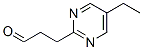 2-Pyrimidinepropanal, 5-ethyl- (9CI) Struktur