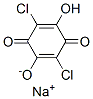 2,5-dichloro-3,6-dihydroxycyclohexa-2,5-diene-1,4-dione, sodium salt Struktur