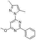 PYRIMIDINE, 4-(3,5-DIMETHYL-1H-PYRAZOL-1-YL)-6-METHOXY-2-PHENYL- Struktur