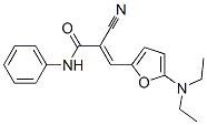 2-Propenamide,  2-cyano-3-[5-(diethylamino)-2-furanyl]-N-phenyl- Struktur