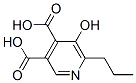 3,4-Pyridinedicarboxylic  acid,  5-hydroxy-6-propyl- Struktur