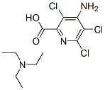 4-amino-3,5,6-trichloro-pyridine-2-carboxylic acid: N,N-diethylethanam ine Struktur