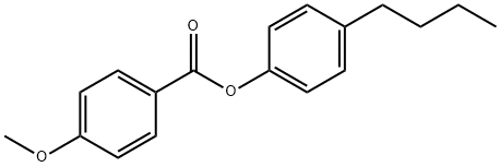 4-Methoxybenzoic acid 4-butylphenyl ester Struktur