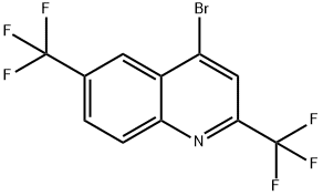 2,6-Bis(trifluoromethyl)-4-bromoquinoline ,97% Struktur