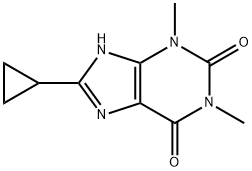 8-cyclopropyltheophylline Struktur