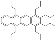 1,2,3,4,6,11-HEXAPROPYLNATHPTHACENE Struktur