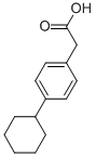 4-cyclohexylphenylacetic acid Struktur