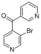 (3-Bromo-4-pyridinyl)-3-pyridinyl-methanone, Struktur