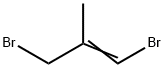 1,3-Dibromo-2-methyl-1-propene Struktur