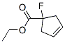 3-Cyclopentene-1-carboxylicacid,1-fluoro-,ethylester(9CI) Struktur