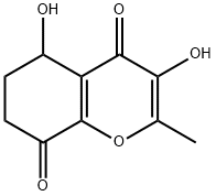 6,7-Dihydro-3,5-dihydroxy-2-methyl-4H-1-benzopyran-4,8(5H)-dione Struktur