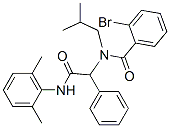 Benzeneacetamide, alpha-[(2-bromobenzoyl)(2-methylpropyl)amino]-N-(2,6-dimethylphenyl)- (9CI) Struktur