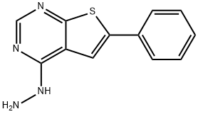 4-HYDRAZINO-6-PHENYLTHIENO[2,3-D]PYRIMIDINE Struktur