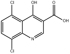 5,8-DICHLORO-4-HYDROXYQUINOLINE-3-CARBOXYLIC ACID Struktur