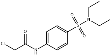 2-CHLORO-N-(4-DIETHYLSULFAMOYL-PHENYL)-ACETAMIDE Struktur