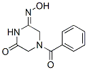 1-Benzoyl-5-(hydroxyimino)piperazin-3-one Struktur