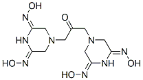 [3,5-Bis(hydroxyimino)piperazino](methyl) ketone Struktur