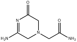 5-Amino-3,6-dihydro-3-oxo-1(2H)-pyrazineacetamide Struktur