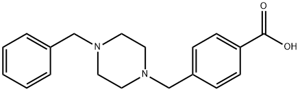 4-(4-BENZYLPIPERAZIN-1-YLMETHYL)BENZOIC ACID Struktur