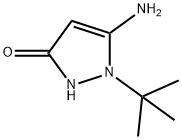 3H-Pyrazol-3-one, 5-amino-1-(1,1-dimethylethyl)-1,2-dihydro- (9CI) Struktur