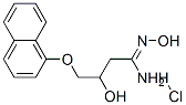 4-(1-naphthoxy)-3-hydroxybutyramide oxime hydrochloride Struktur