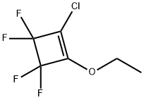 2-Chloro-3,3,4,4-tetrafluoro-1-cyclobuten-1-yl(ethyl) ether Struktur