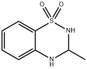 2H-1,2,4-Benzothiadiazine, 3,4-dihydro-3-methyl-, 1,1-dioxide Struktur