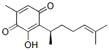 2,5-Cyclohexadiene-1,4-dione, 2-(1,5-dimethyl-4-hexenyl)-3-hydroxy-5-m ethyl-, (R)- Struktur