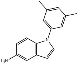 5-amino-1-(3,5-dimethylphenyl)-1H-indole Struktur