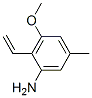 Benzenamine, 2-ethenyl-3-methoxy-5-methyl- (9CI) Struktur