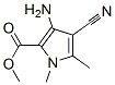 1H-Pyrrole-2-carboxylicacid,3-amino-4-cyano-1,5-dimethyl-,methylester Struktur