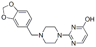 2-(4-Piperonyl-1-piperazinyl)-4-pyrimidinol Struktur