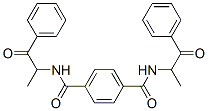 N,N'-bis(1-methyl-2-oxo-2-phenylethyl)terephthaldiamide Struktur