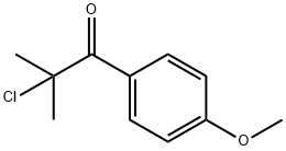 2-Chloro-1-(4-methoxyphenyl)-2-methyl-1-propanone Struktur