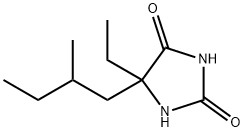 5-Ethyl-5-(2-methylbutyl)-2,4-imidazolidinedione Struktur