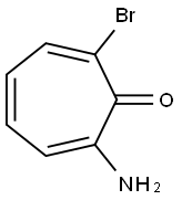 2-Amino-7-bromo-2,4,6-cycloheptatrien-1-one Struktur