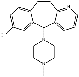 7-Chloro-10,11-dihydro-5-(4-methyl-1-piperazinyl)-5H-benzo[4,5]cyclohepta[1,2-b]pyridine Struktur