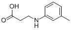 3-[(3-methylphenyl)amino]propanoic acid Struktur