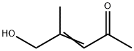 3-Penten-2-one, 5-hydroxy-4-methyl- (9CI) Struktur