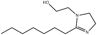 2-heptyl-4,5-dihydro-1H-imidazole-1-ethanol Struktur